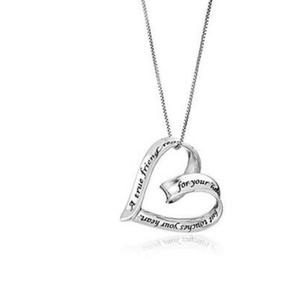 New Engraved heart 💝necklace pend sterling silver